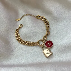 LV DOUBLE CHARM BRACELETS