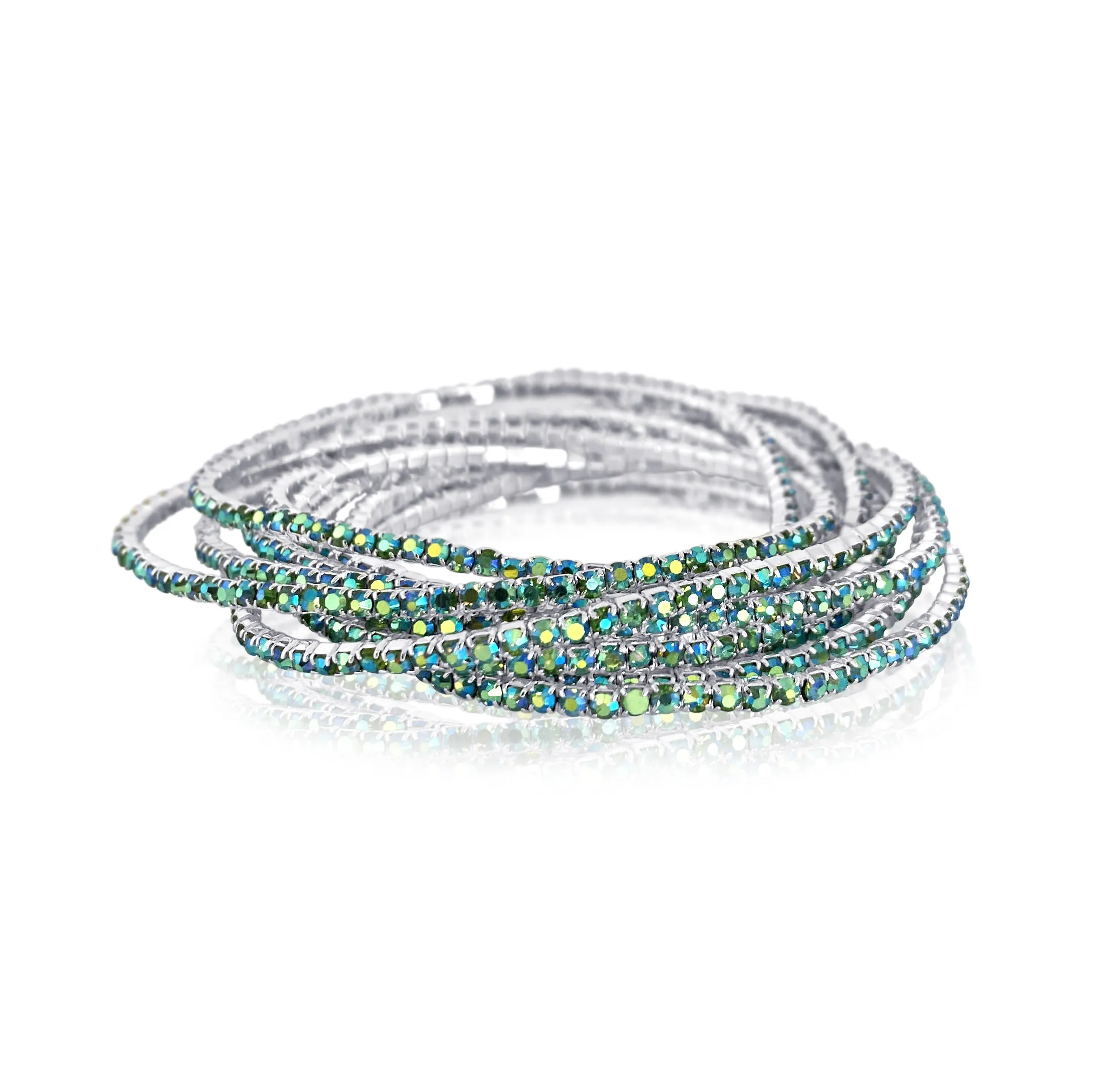 MADISON - green ab 1 row stack (8 pieces)