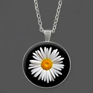 Make Your Own Photo Necklace Kit 30mm Circle Shiny Silver