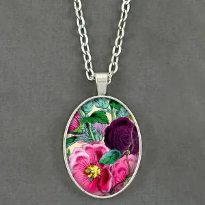 Make Your Own Photo Necklace Kit 30x22mm Oval Antique Silver