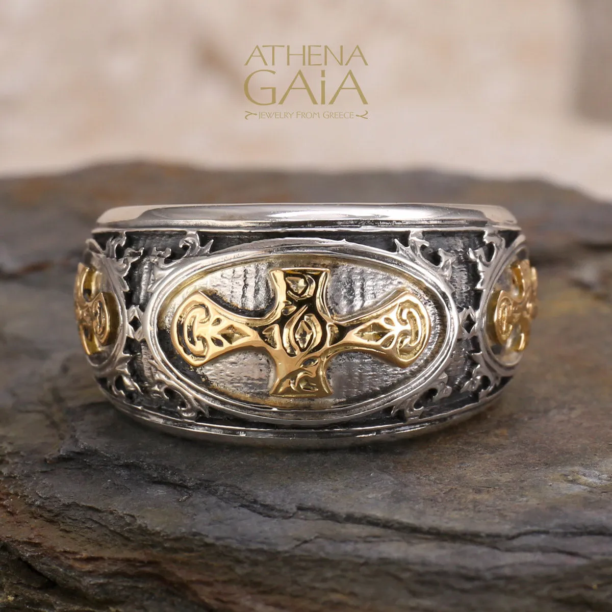 Maltese Cross Band Ring