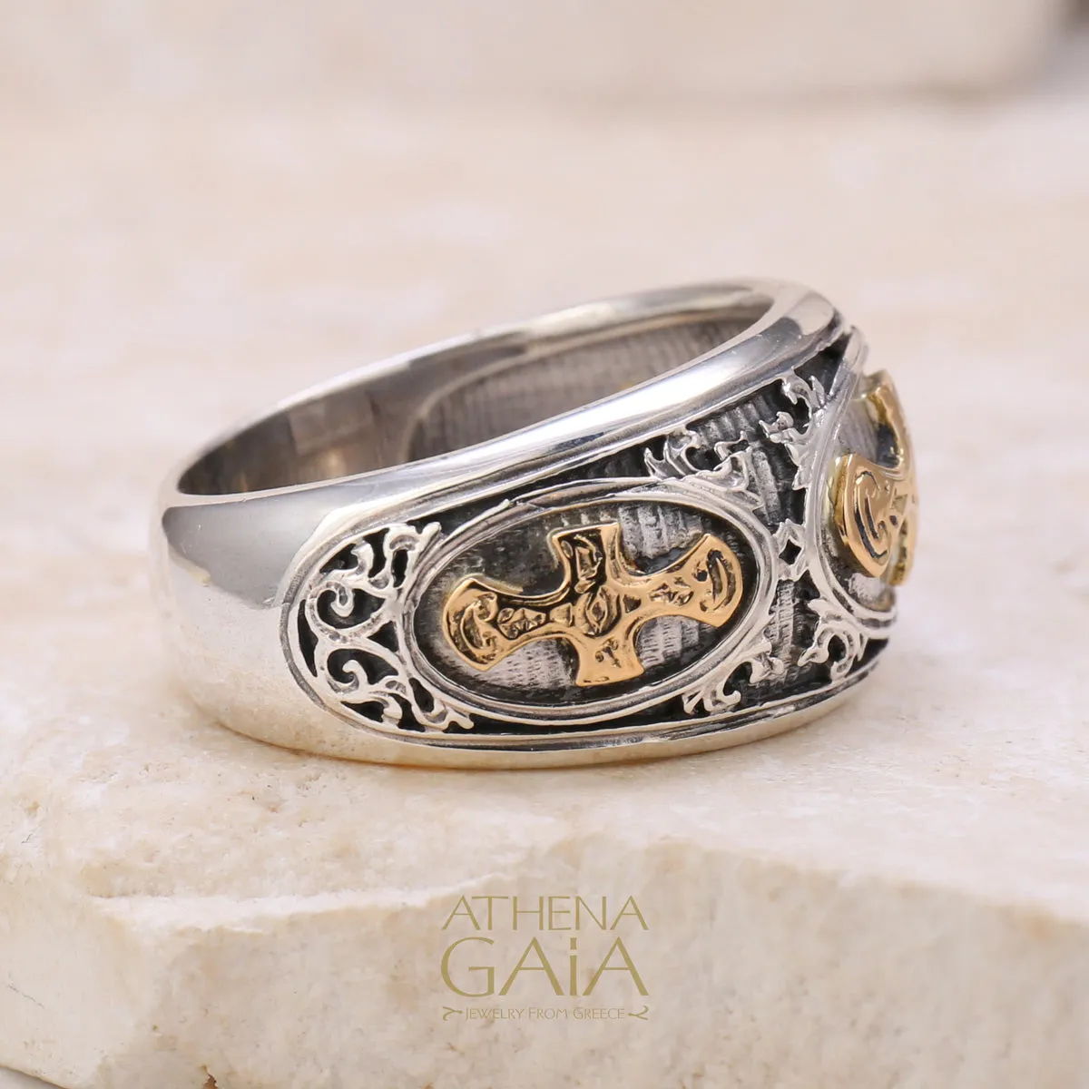Maltese Cross Band Ring