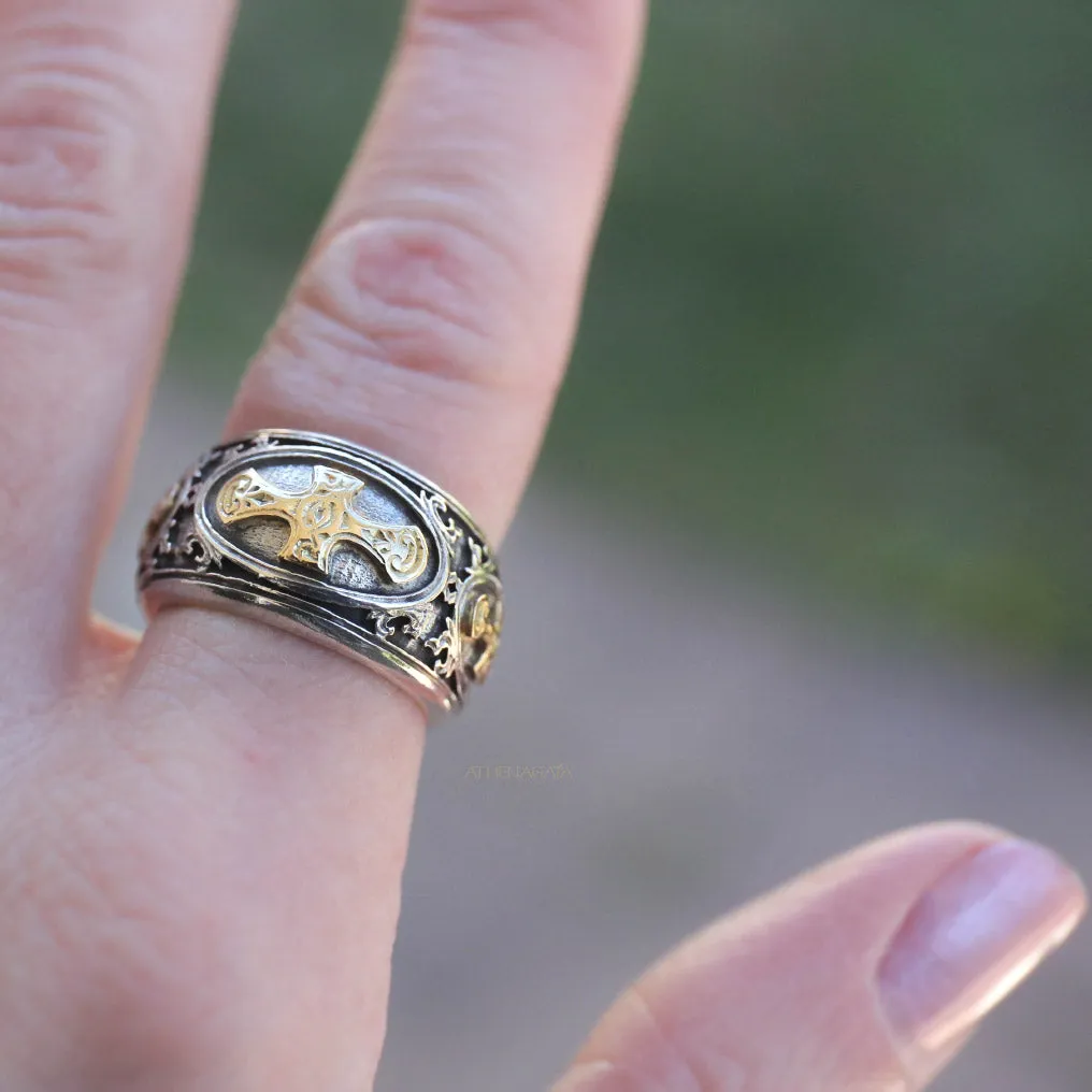 Maltese Cross Band Ring