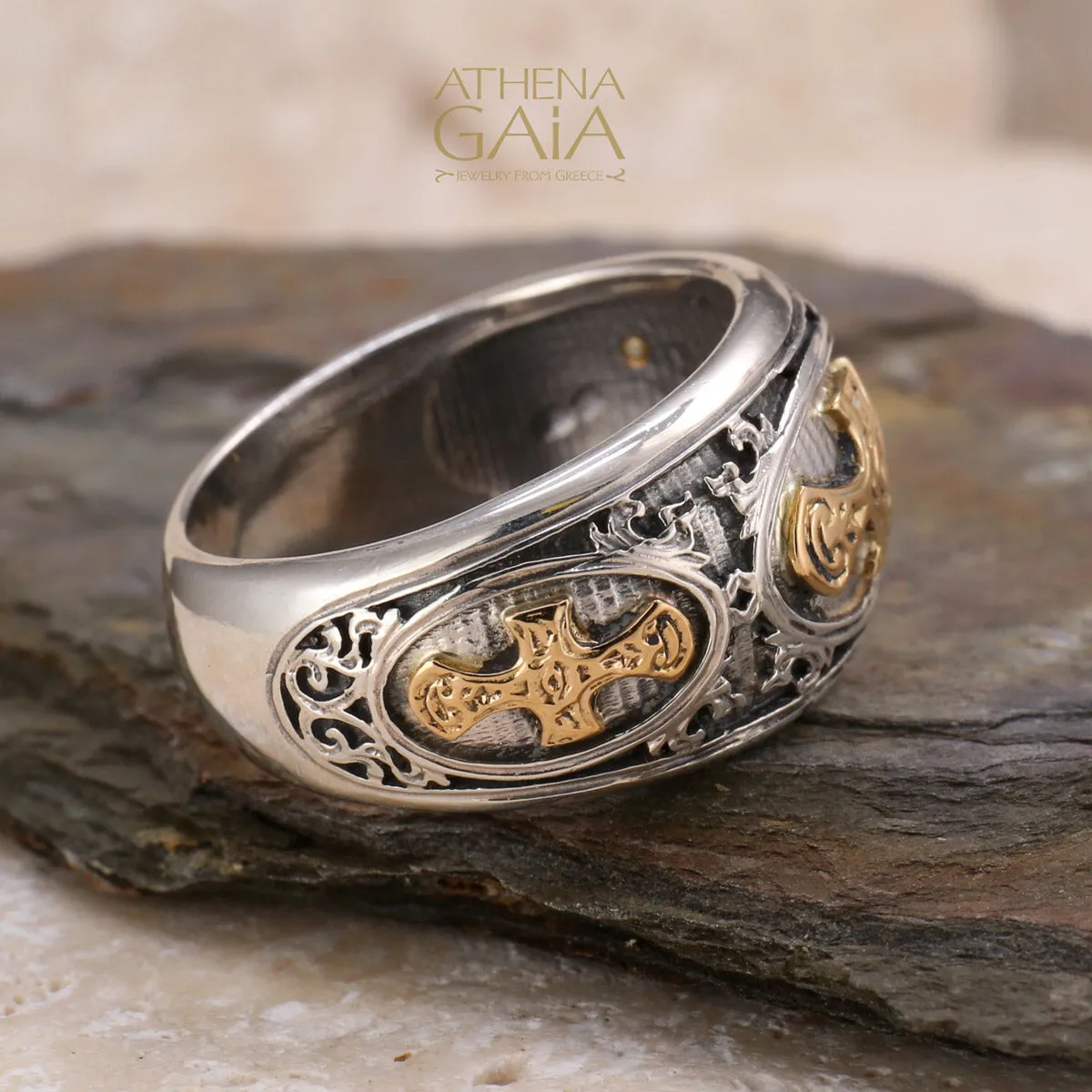 Maltese Cross Band Ring