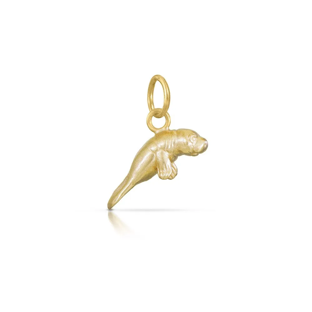 Manatee Charm in Gold