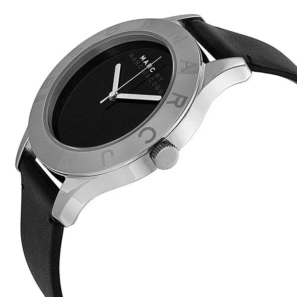 Marc by Marc Jacobs Blade Black Dial Black Leather Unisex Watch