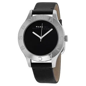 Marc by Marc Jacobs Blade Black Dial Black Leather Unisex Watch