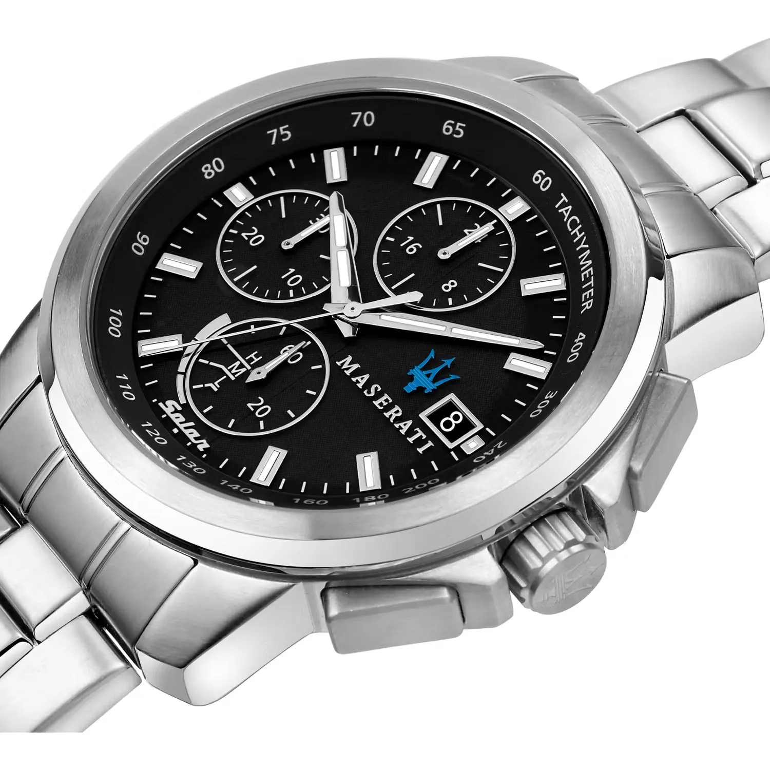 Maserati Successo Silver Chronograph Men's Watch R8873645003 (Defect)