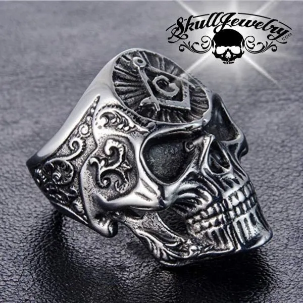 Masonic Skull Ring (#151)