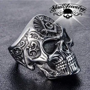 Masonic Skull Ring (#151)