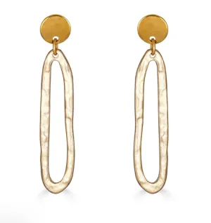 Matte Gold Swirl Earrings