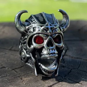 Medieval Viking Warrior - Ring w/ Horns & Red Eyes (#723)