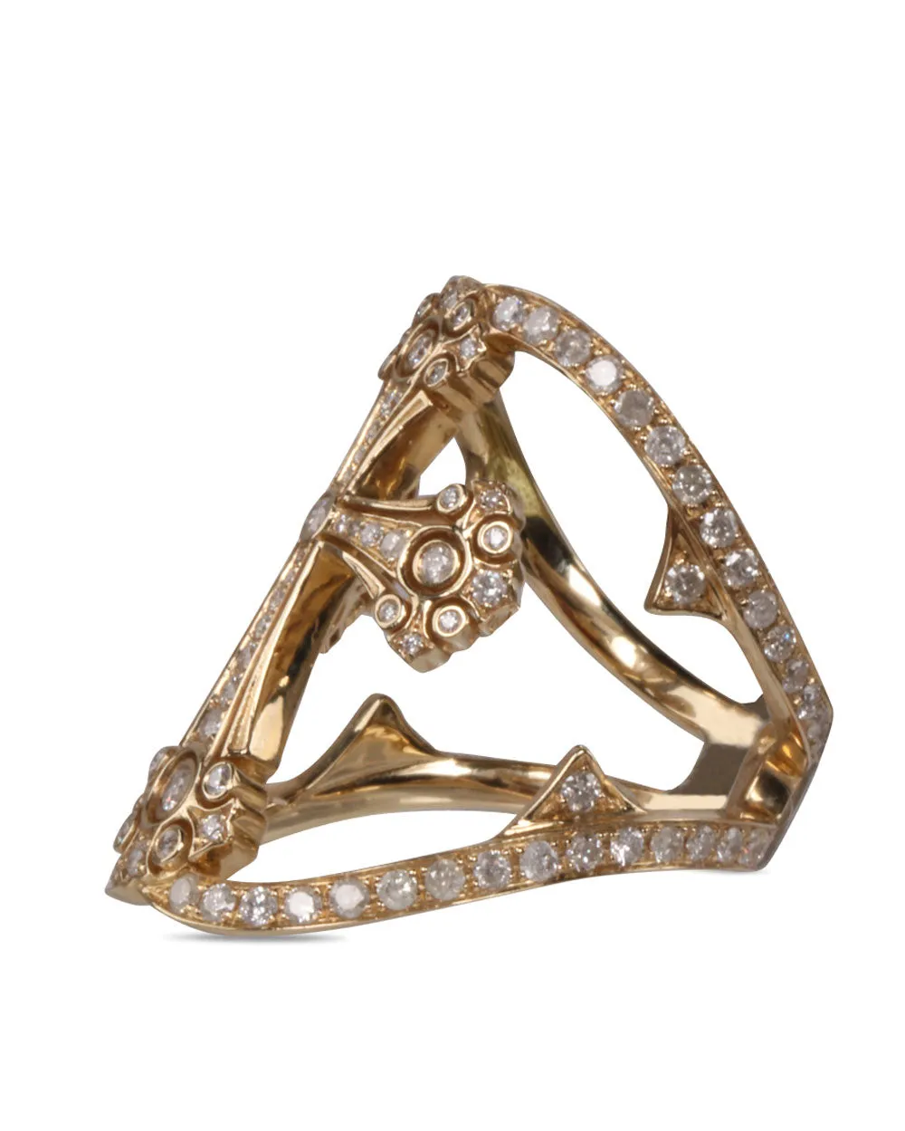 Medium Fancy Diamond Cross Ring