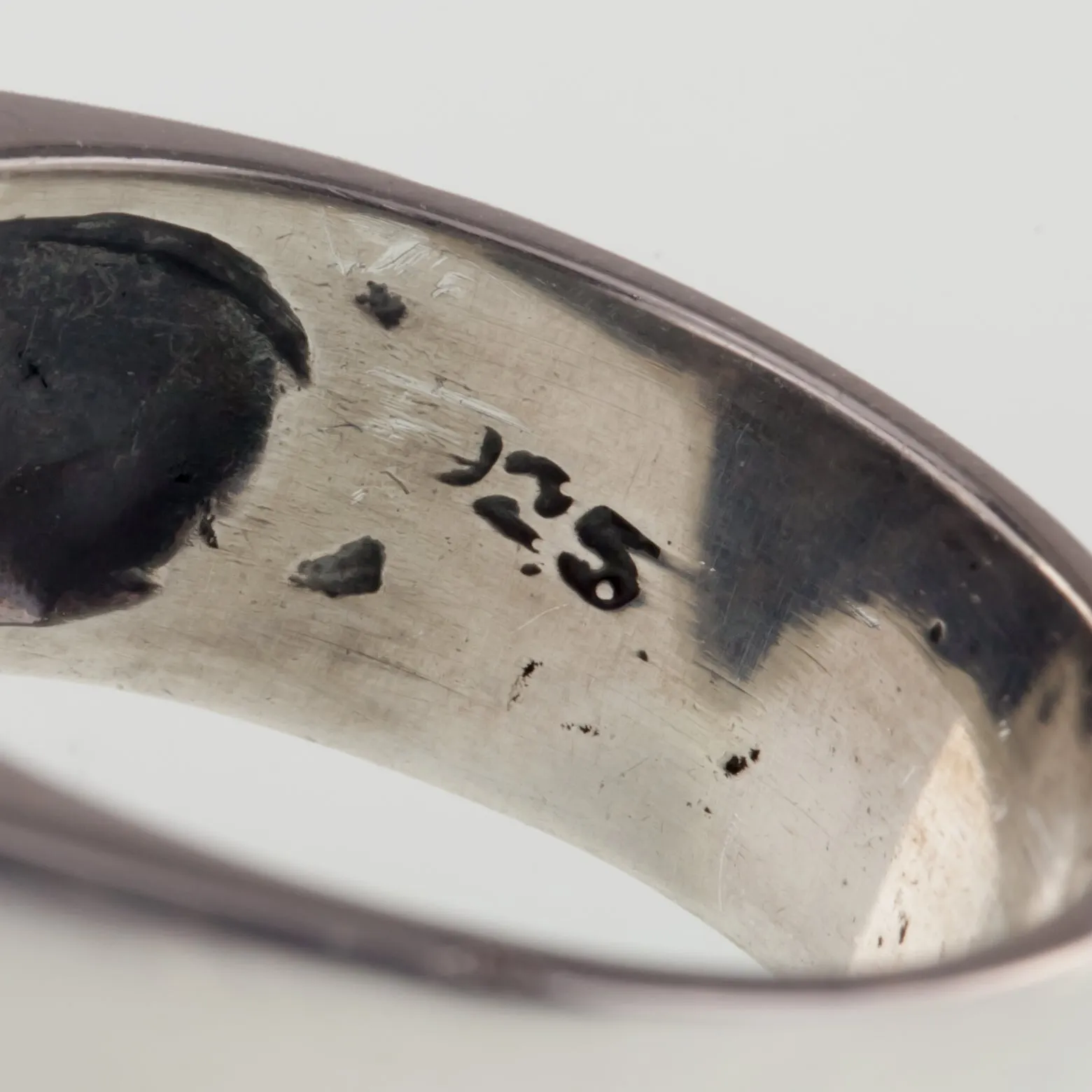 Men's Biker Skull Sterling Silver Ring Size 12