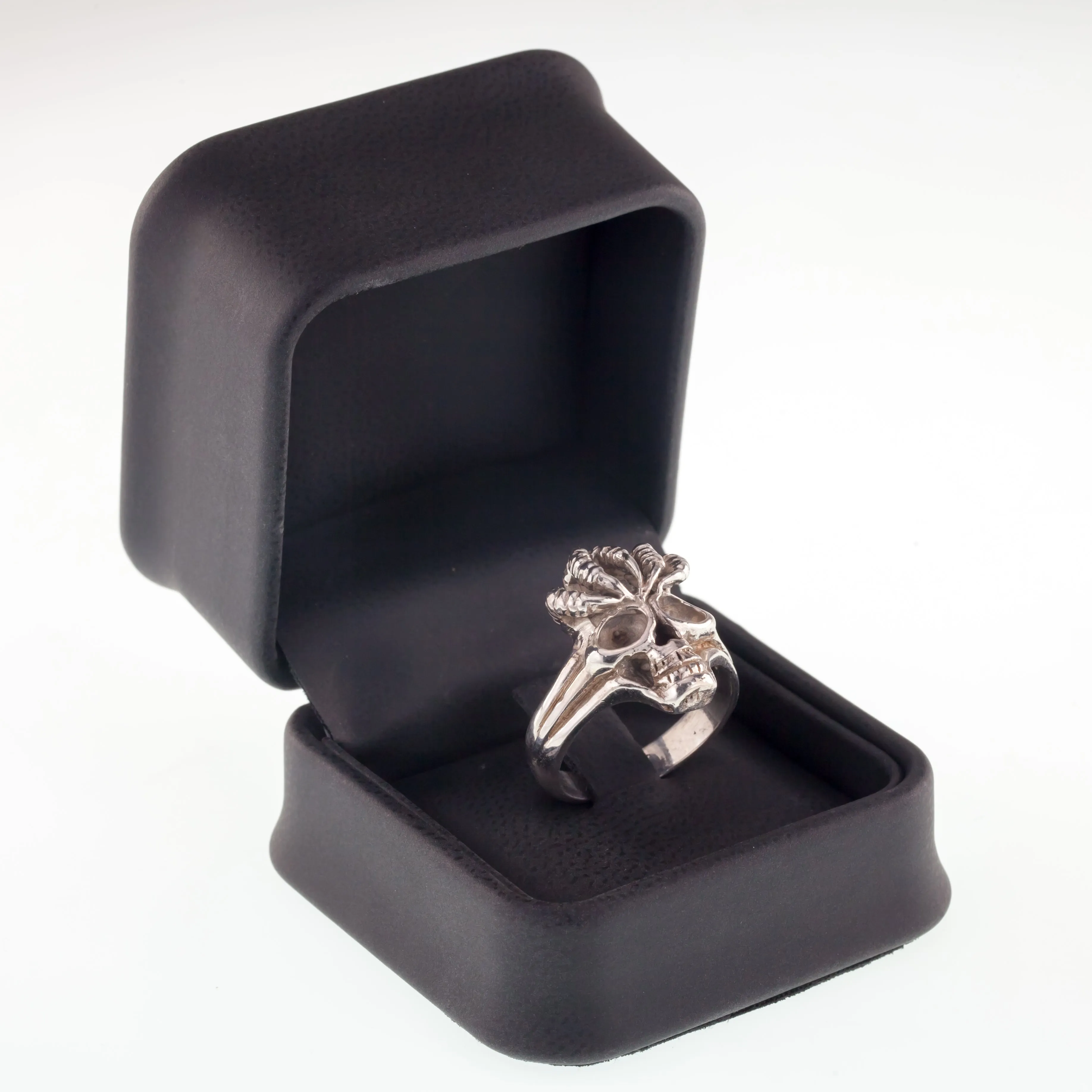Men's Biker Skull w/Claws Sterling Silver Ring Size 11.25