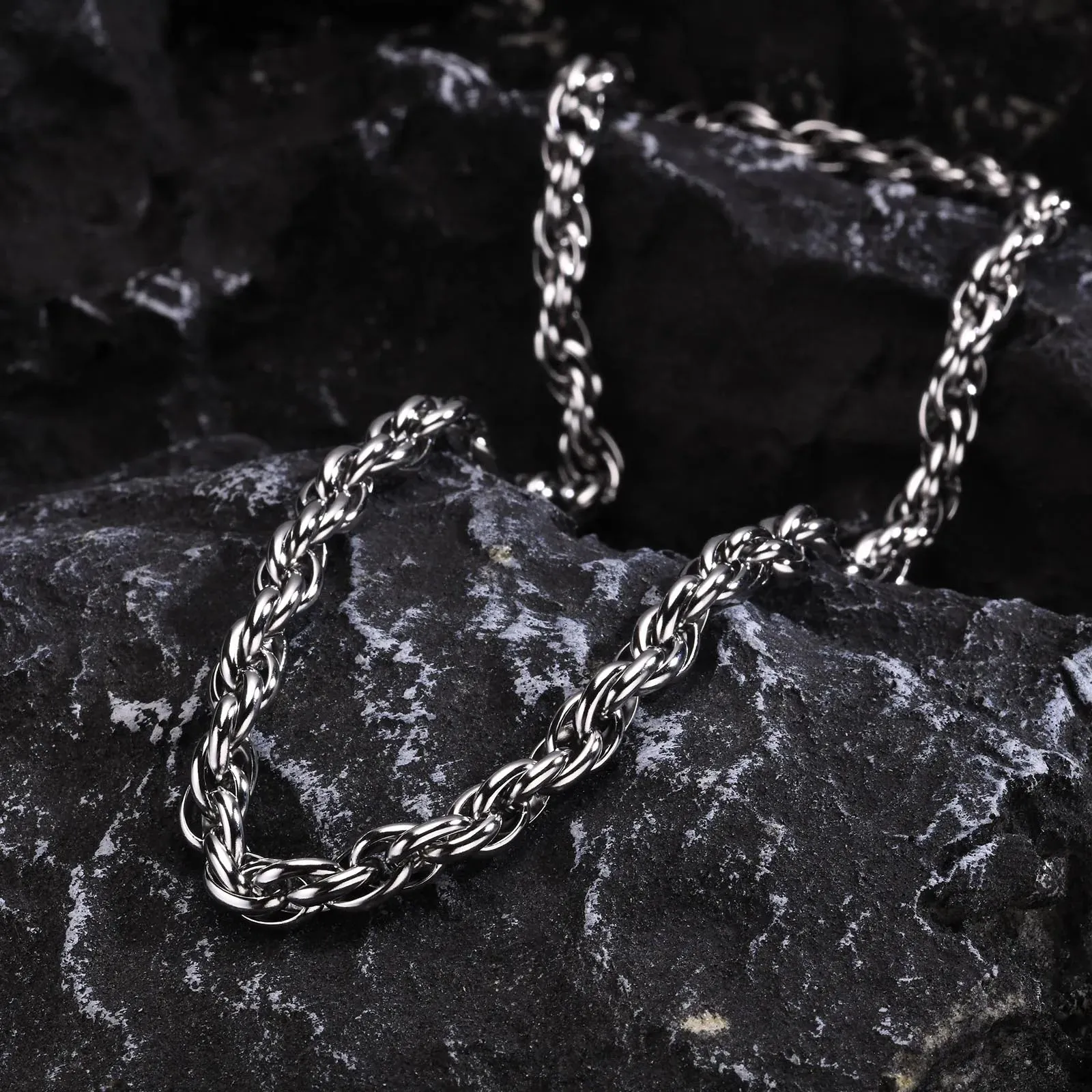 Men's Chunky Twisted Chain Necklaces
