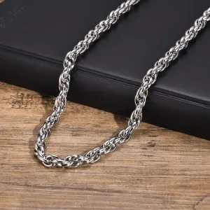 Men's Chunky Twisted Chain Necklaces