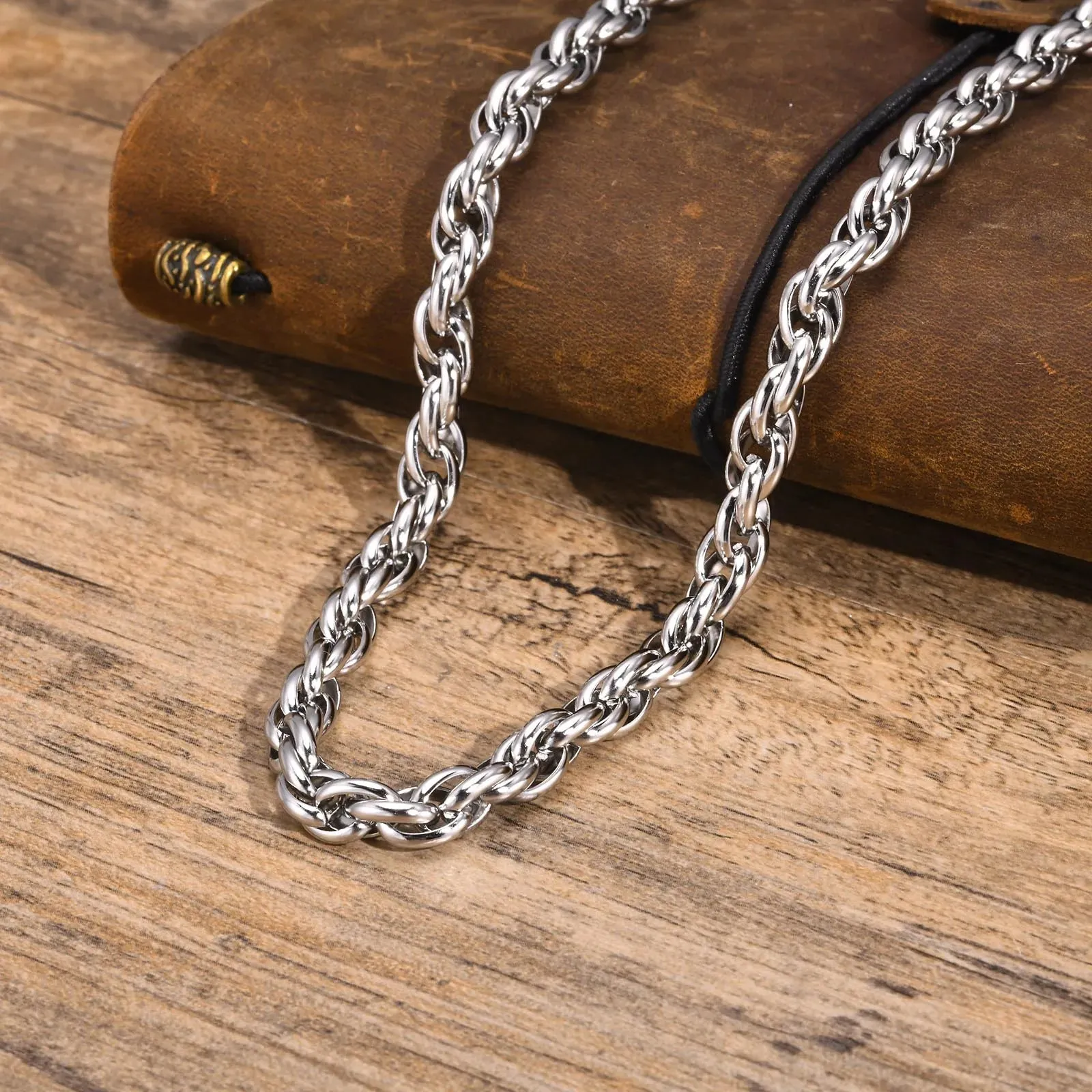Men's Chunky Twisted Chain Necklaces