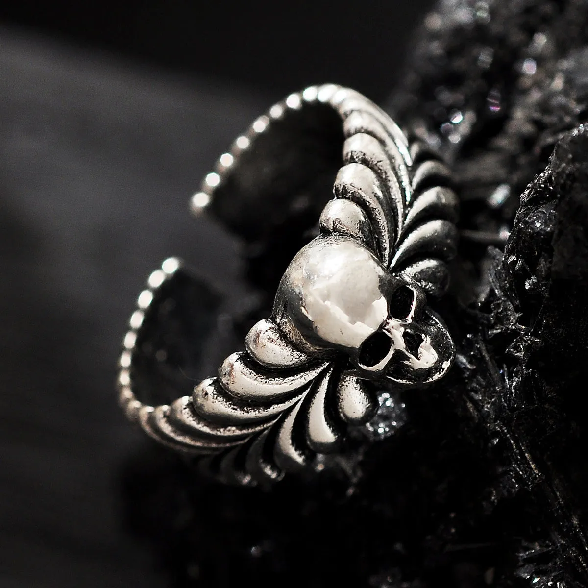 Men's Gothic Dark Style Skull Ring