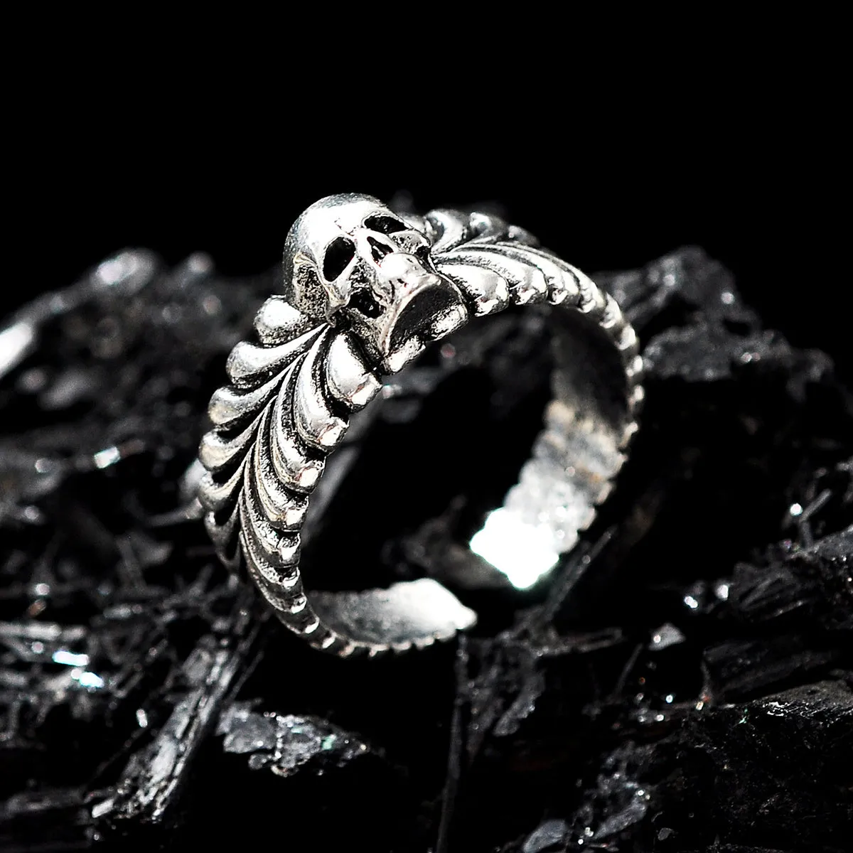 Men's Gothic Dark Style Skull Ring