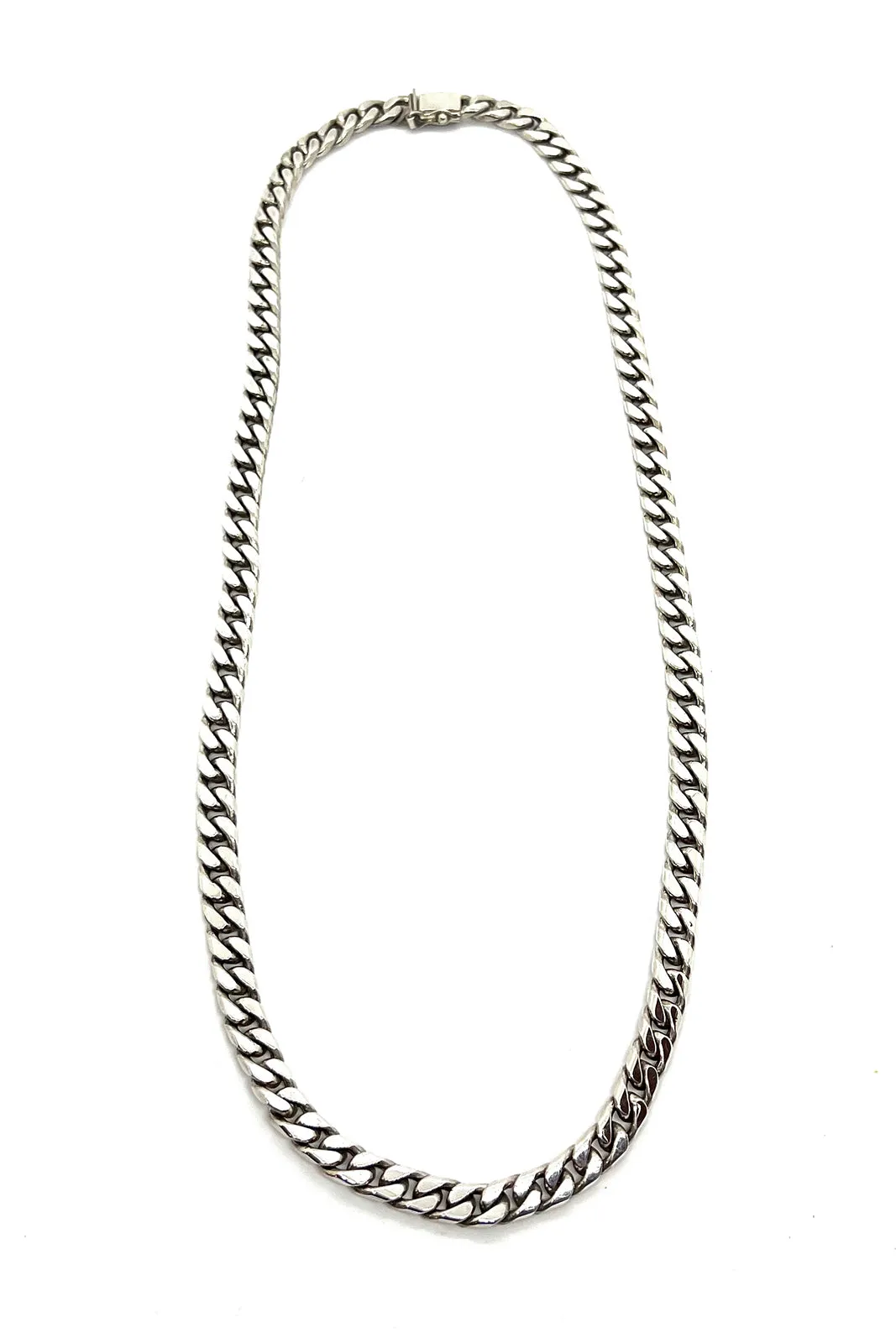 Men’s Handcrafted Sterling Silver Link Chain Necklace