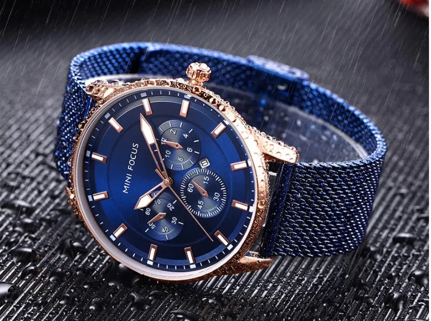 Men's Thin Stainless Steel Band Watches