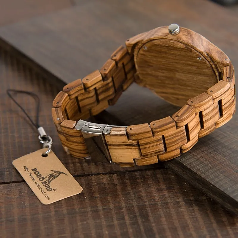 Men's Zebrawood Watch with Gift Box