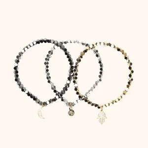 Metallic Kryptonite Bracelets - 3er-Set