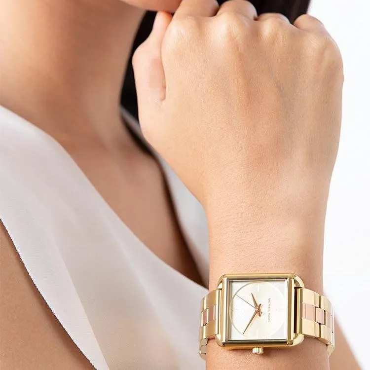 Michael Kors Lake Two Tone Gold Dial Women's Watch MK3665