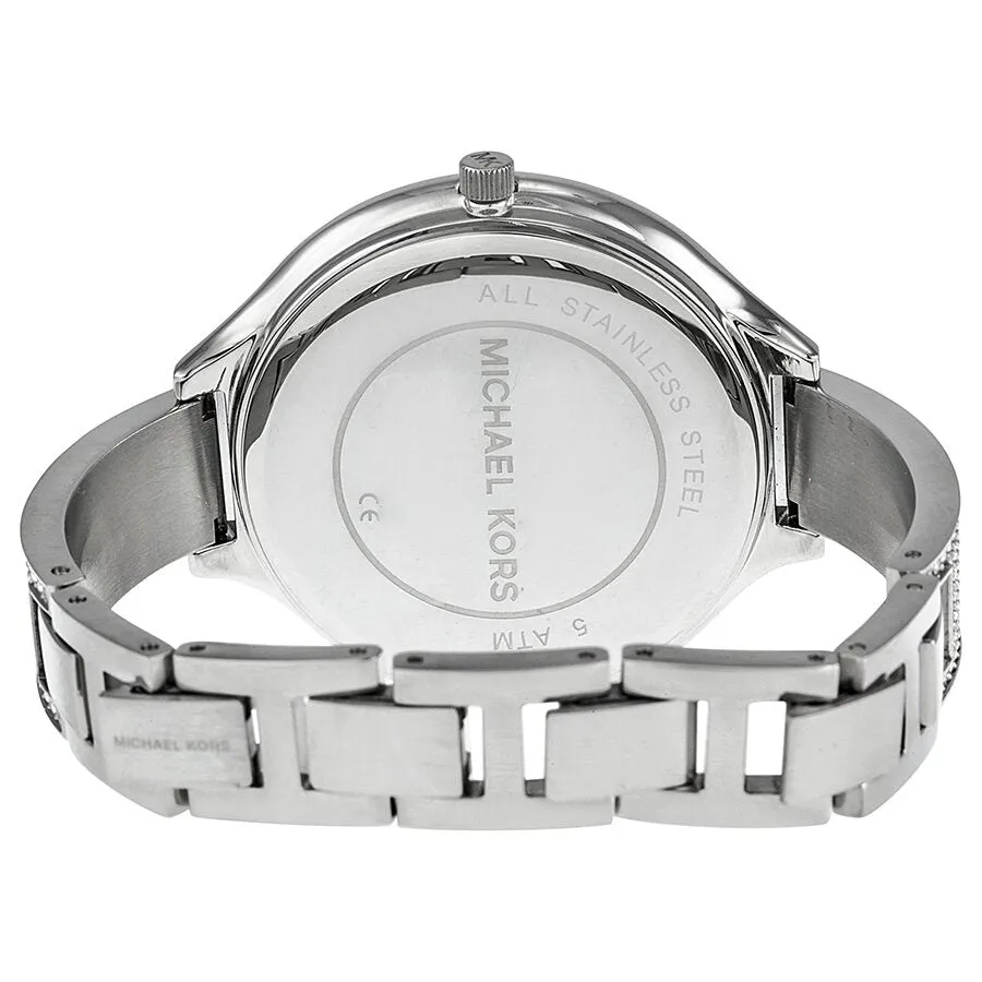 Michael Kors Runway Crystal Pave Dial Stainless Steel Ladies Watch MK3250