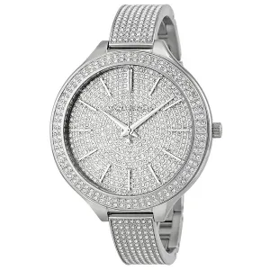 Michael Kors Runway Crystal Pave Dial Stainless Steel Ladies Watch MK3250
