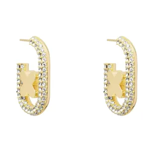 Mimco Everly Oval Hoop Earrings   Dust Bag