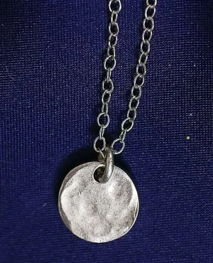 Mini Coin Necklace Silver