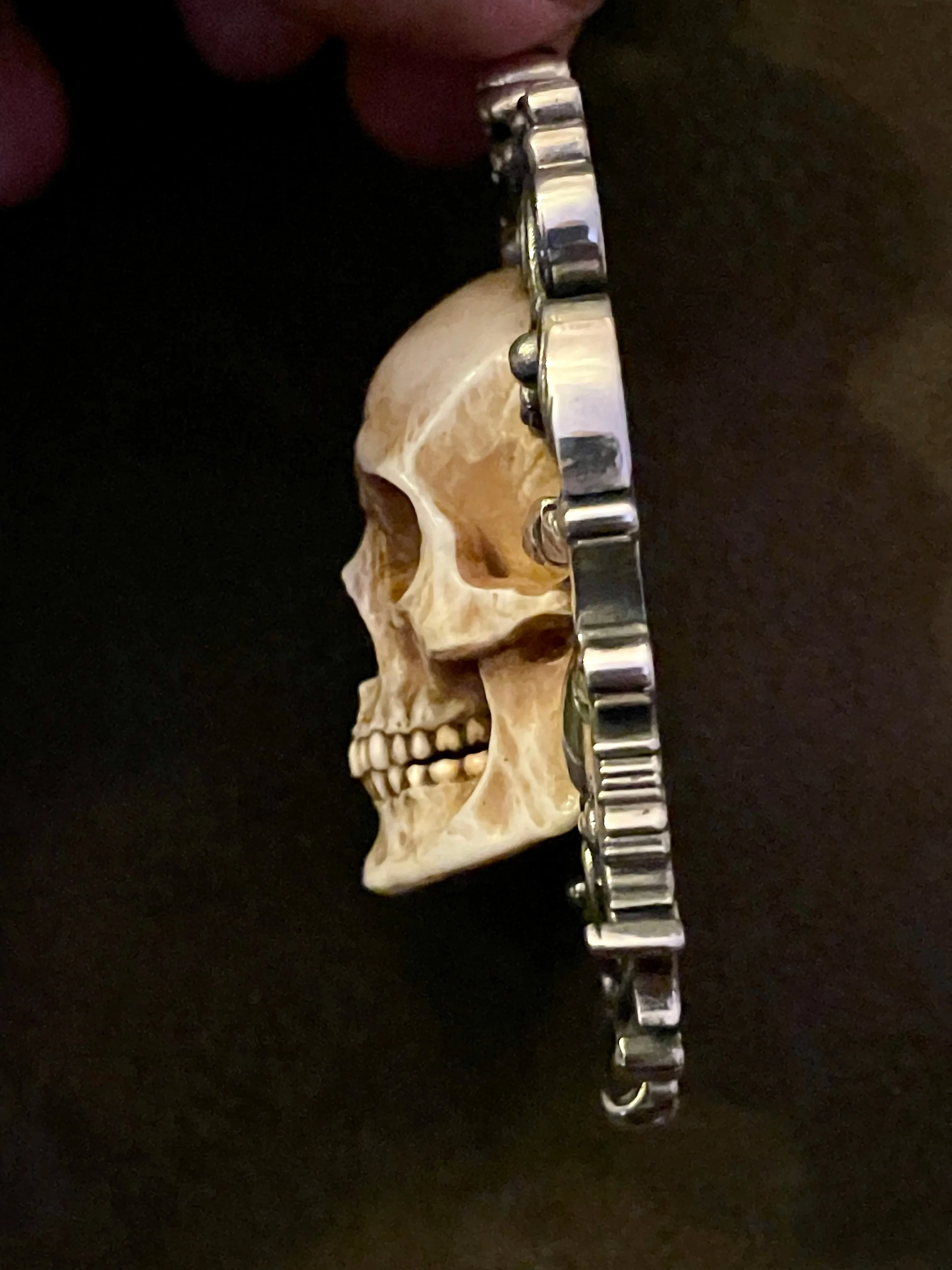Mirror of Mortis Skull Necklace Set