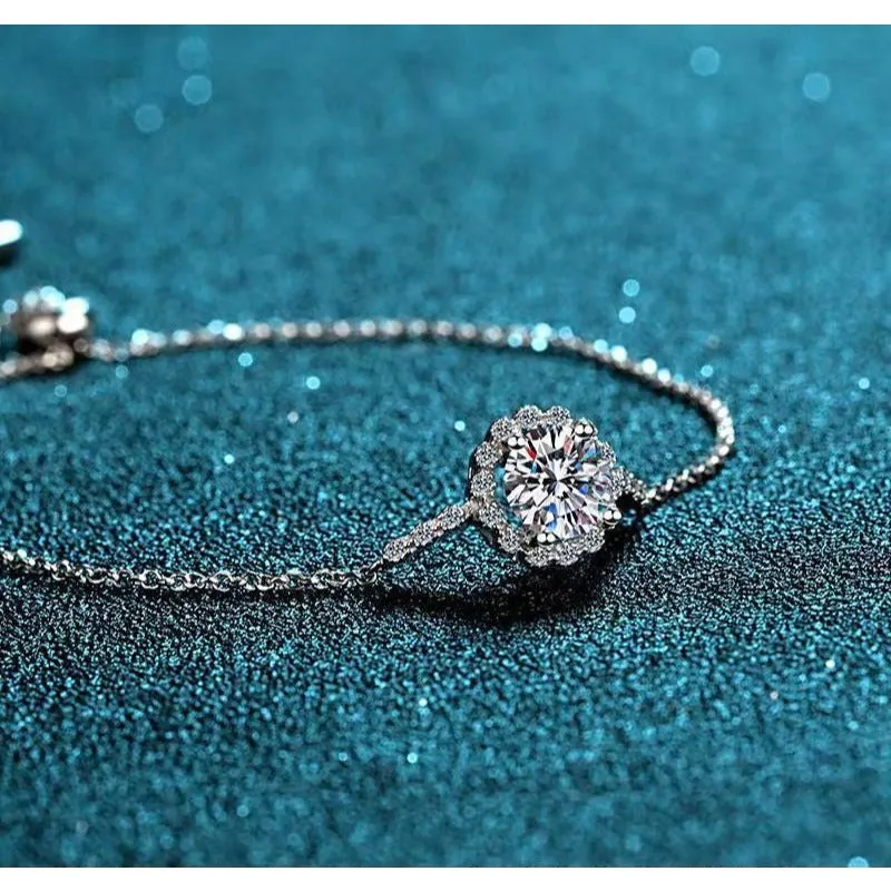 Moissanite Bracelet 1ct Diamond-BM003