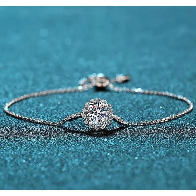 Moissanite Bracelet 1ct Diamond-BM003