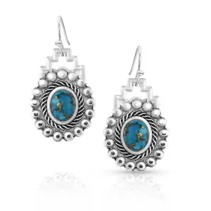 Montana Silversmith - Earings - Blue Spring Turquoise