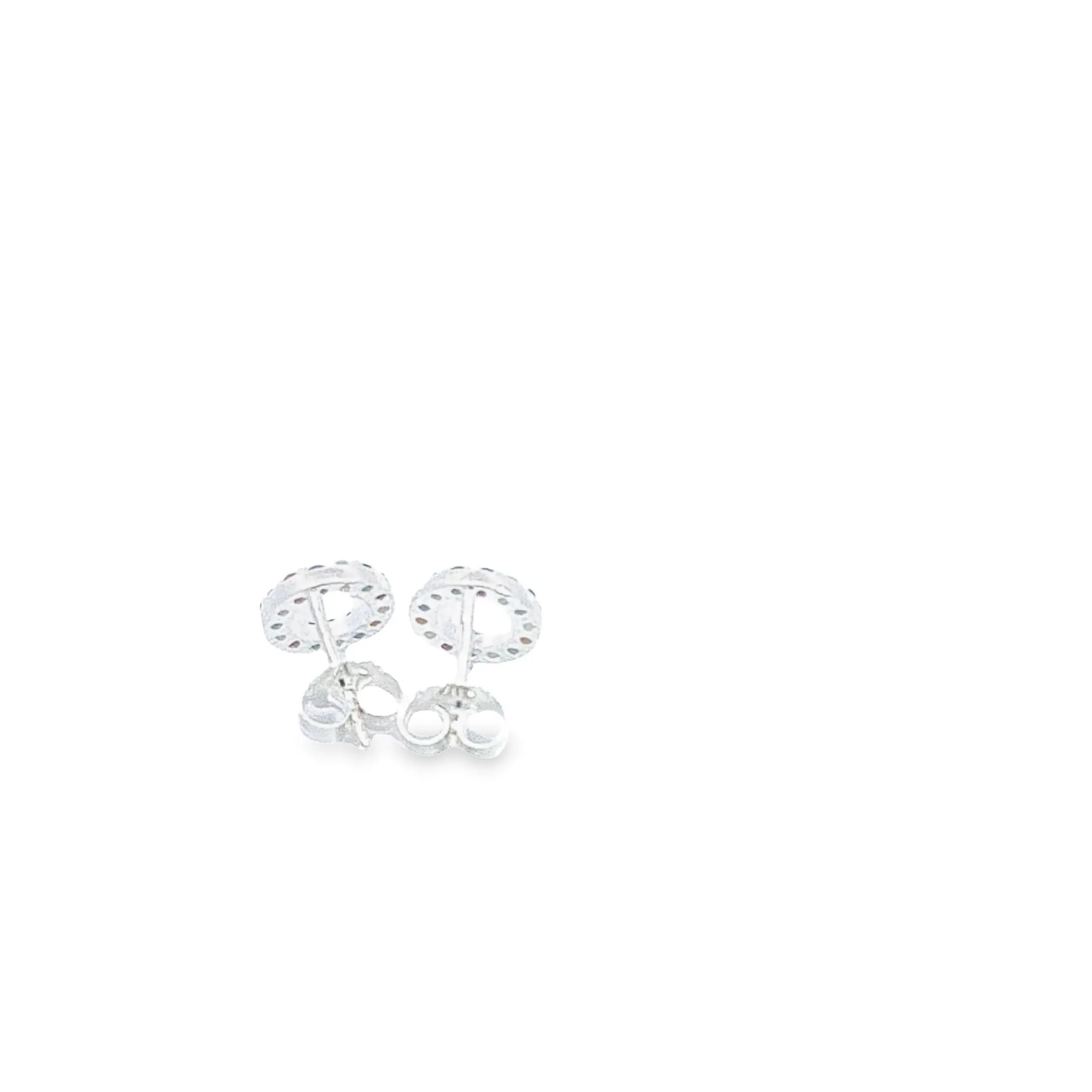 Multi colour circular stud earrings 36685