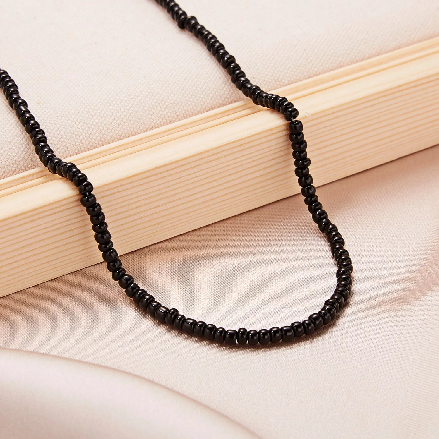Multicolor Mini Beads Clavicle Chain Choker Necklace for Women