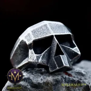 New Creative Design 316L Stainless Steel Skull Ring For Men Biker Hip Hop Men's Ring