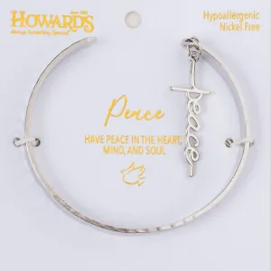 Nina Peace Charm Cuff Bracelet