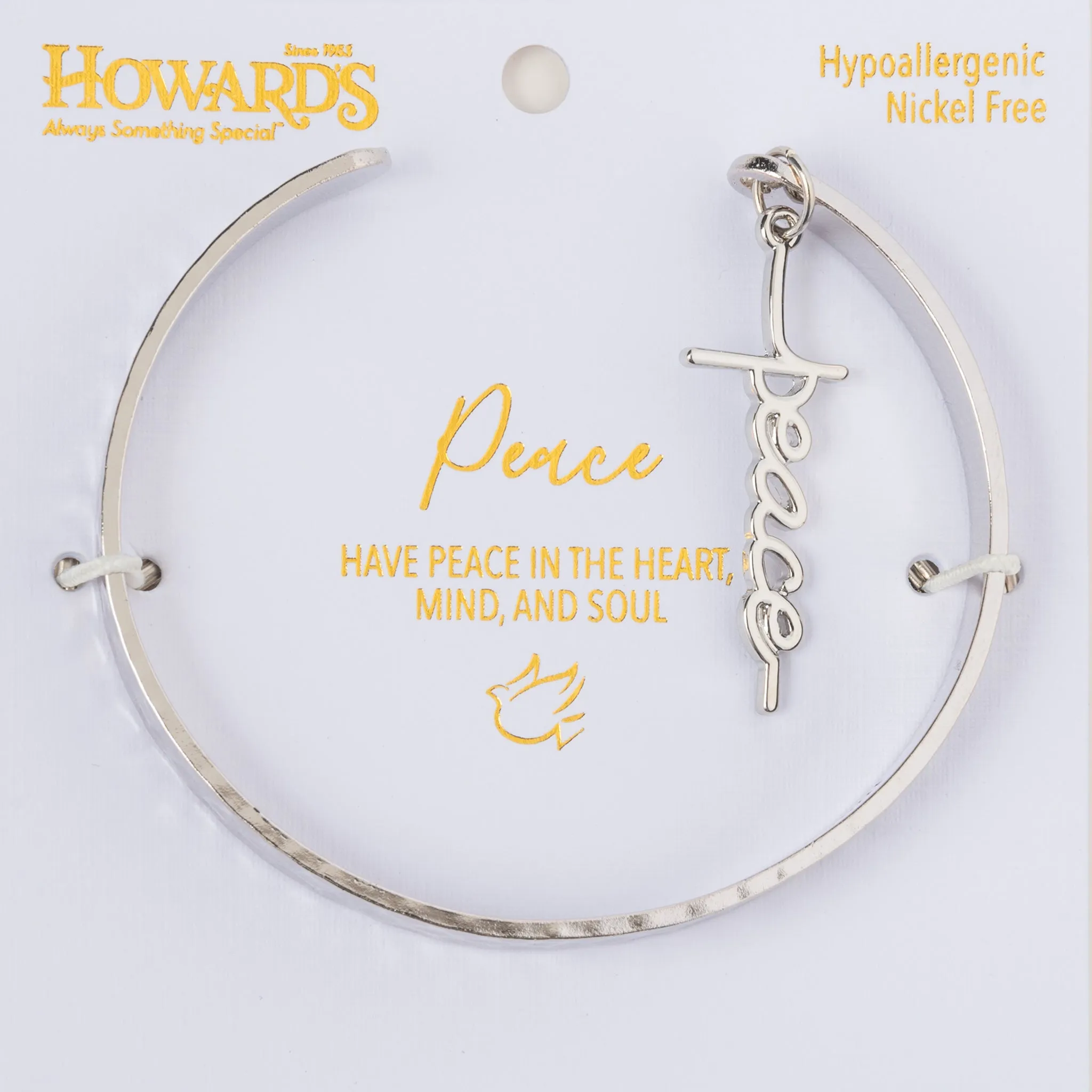 Nina Peace Charm Cuff Bracelet