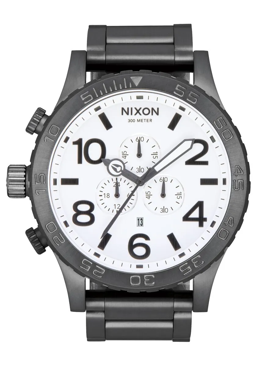 Nixon 51-30 All Gunmetal & White Men's Watch Men's Watch A083-681