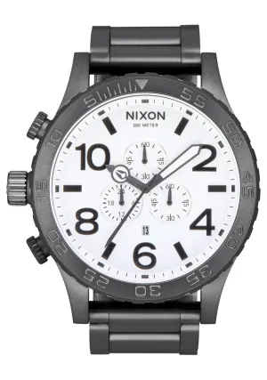 Nixon 51-30 All Gunmetal & White Men's Watch Men's Watch A083-681