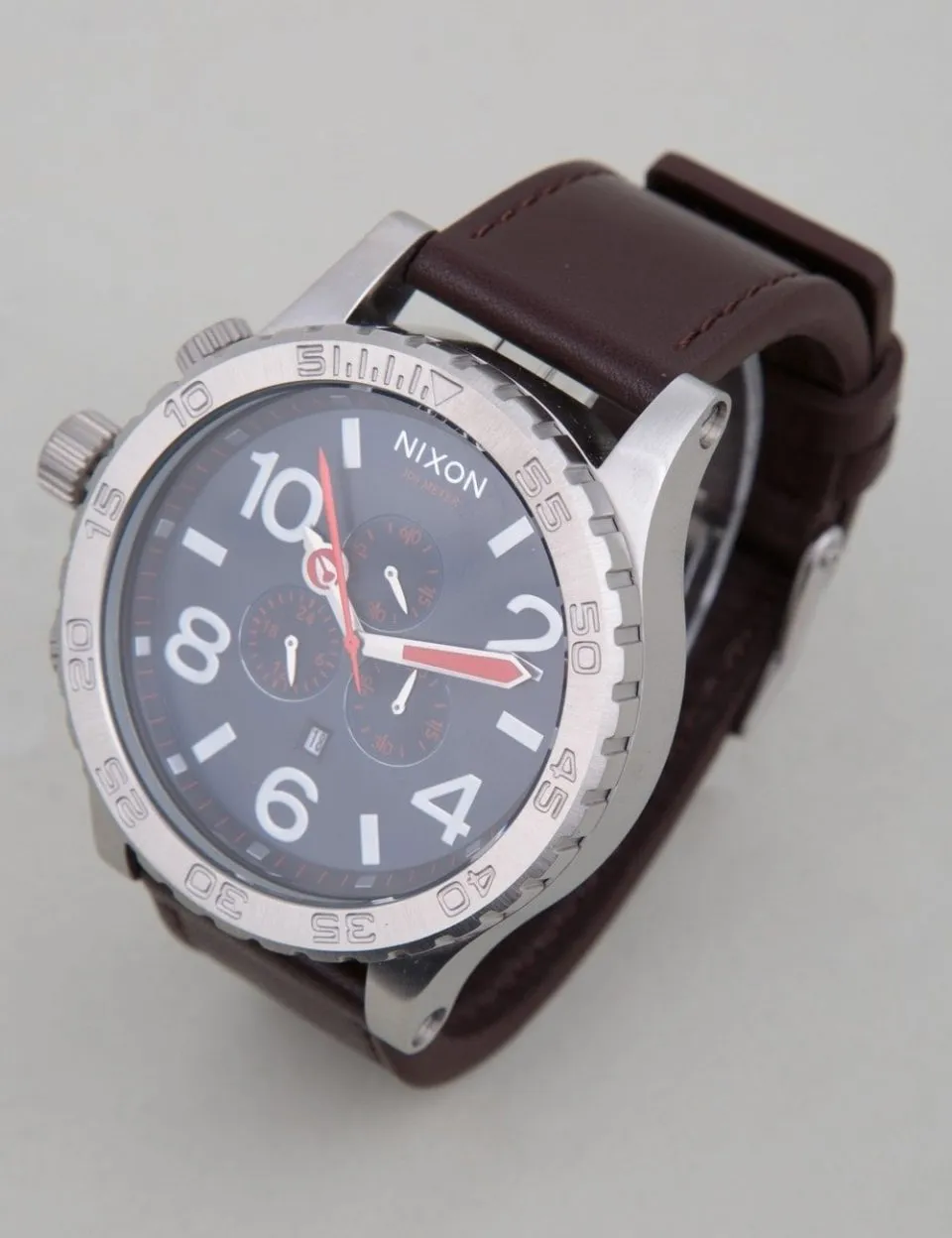 Nixon 51-30 Chrono Leather Navy & Brown Men's Watch Men's Watch A124-897