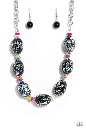 No Laughing SPLATTER Multi Necklace Paparazzi