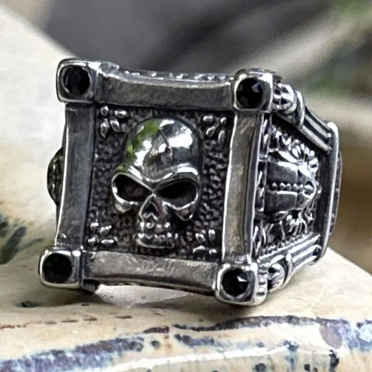 'Nocturnal Knighthood' Skull Ring (#134)