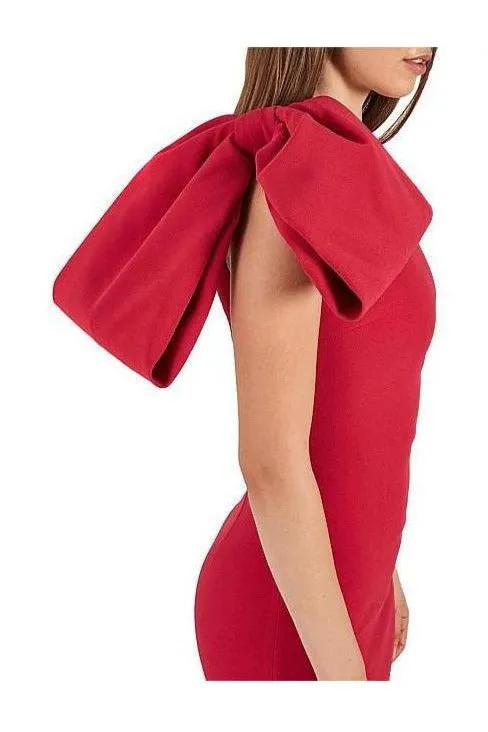One Shoulder Hamptons Bow Dress