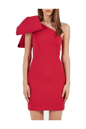 One Shoulder Hamptons Bow Dress
