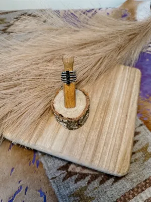 Onyx Triple Thick Stacker Ring